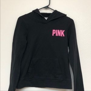 PINK Victoria's Secret Jackets & Coats - PINK BY VICTORIA SECRETS Black Pullover Hoodie PINK Victoria's Secret Jackets & Coats - PINK BY VICTORIA SECRETS Black Pullover Hoodie